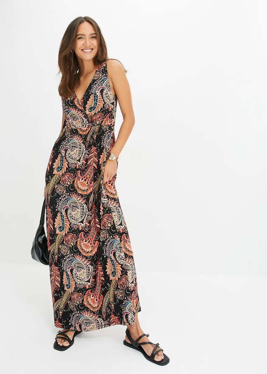 Maxikleid aus softem Viskose-Mix