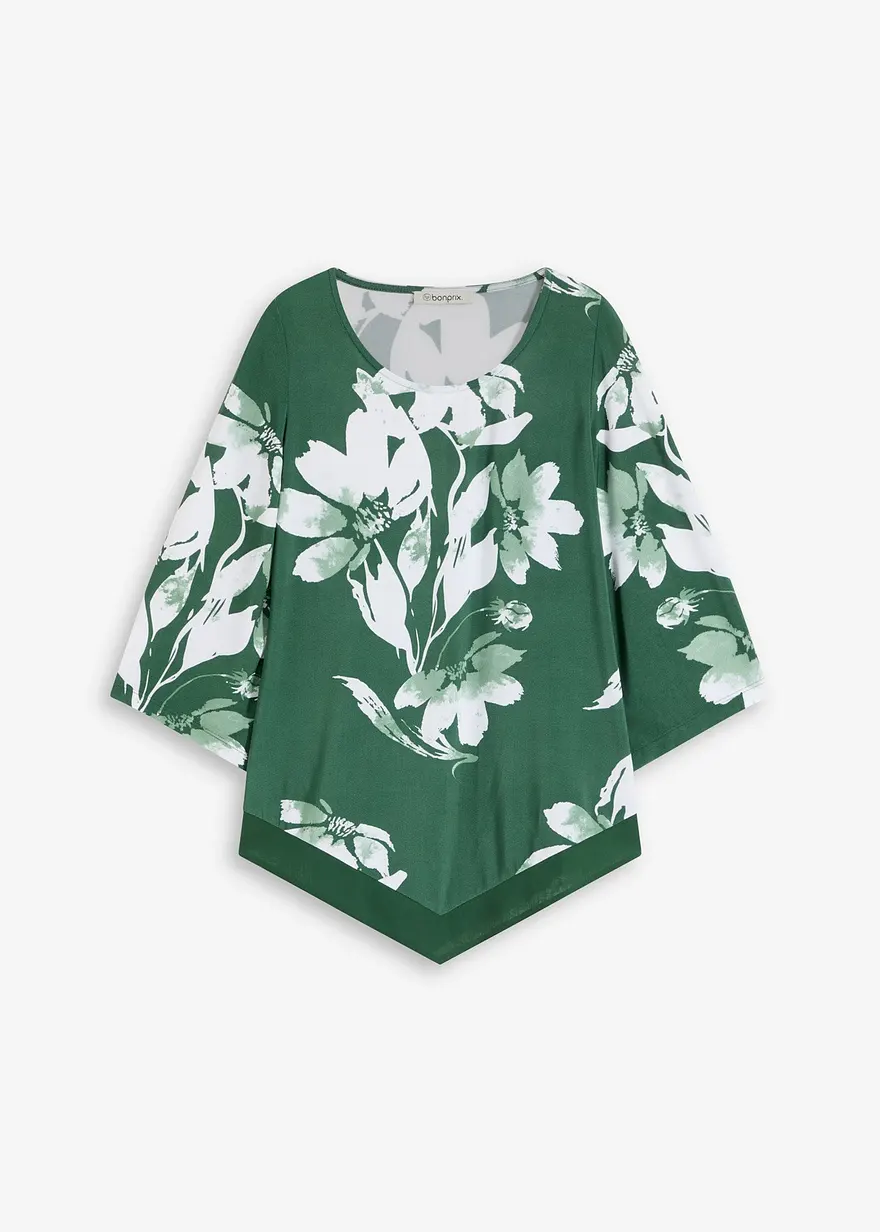 Shirt-Tunika mit floralem Muster