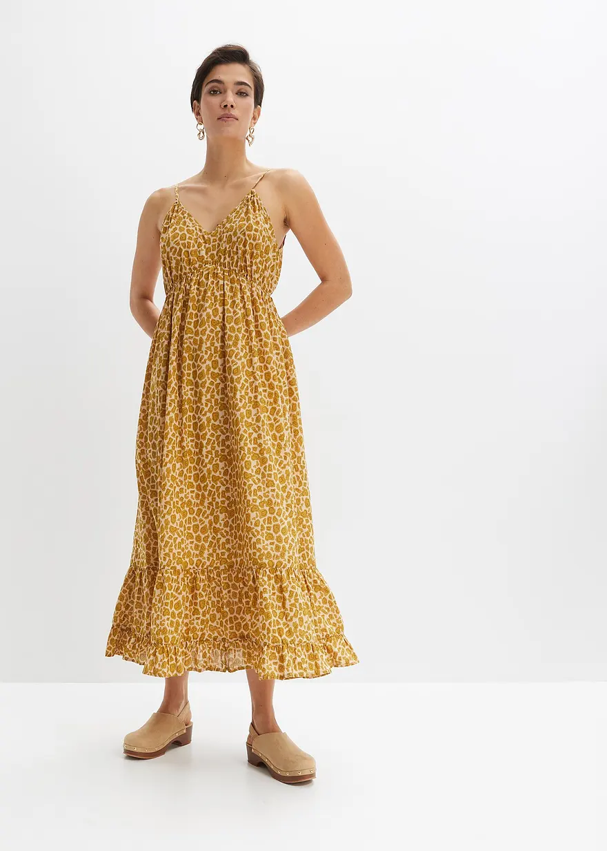 Maxikleid mit Leo-Druck