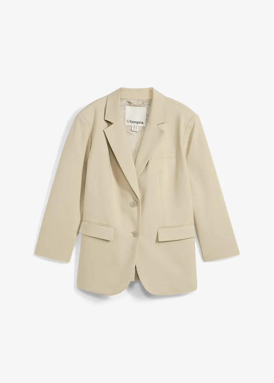 Oversize-Blazer mit leichten Schulterpolstern