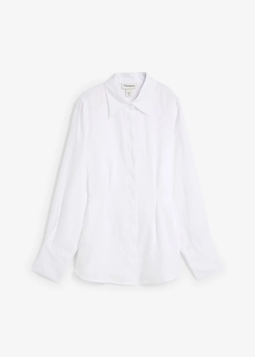Taillierte Bluse aus reinem Leinen