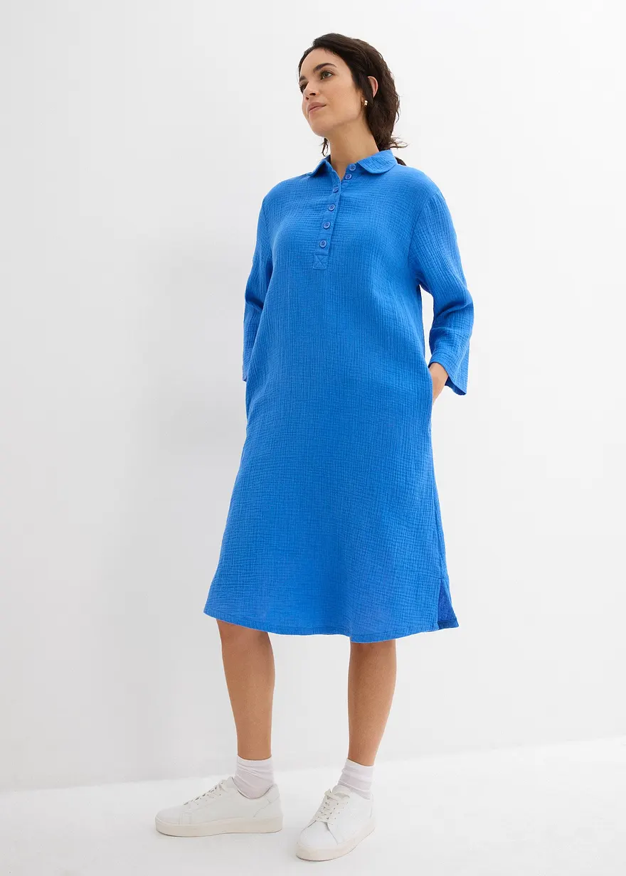 Hemdblusenkleid aus Musselin
