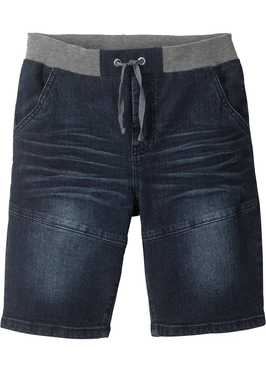 Stretch-Jeans-Bermuda, Regular Fit