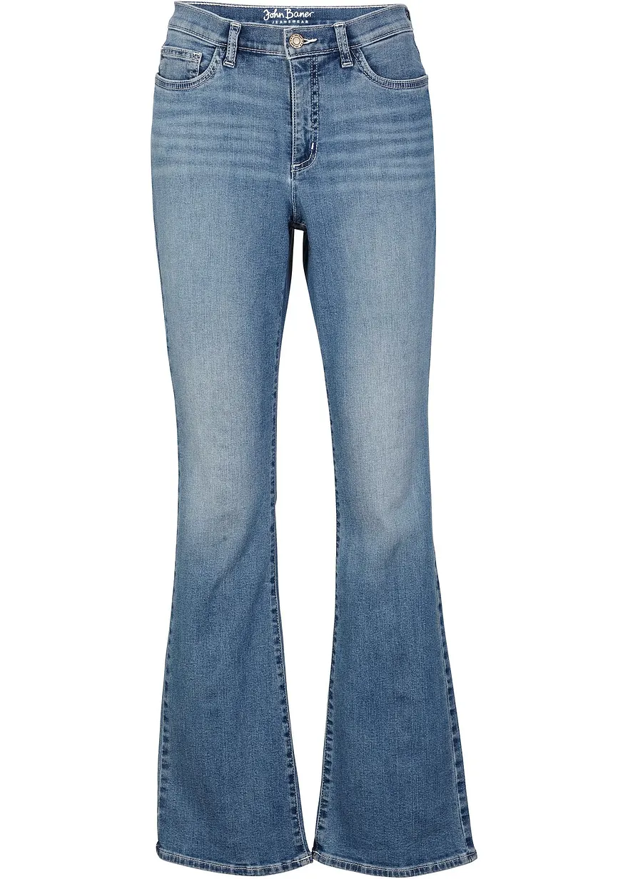 Bootcut Jeans Mid Waist, Bio-Baumwolle