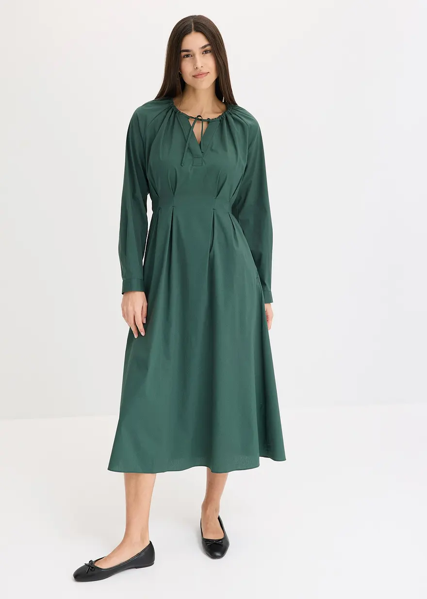 Maxikleid aus Popeline