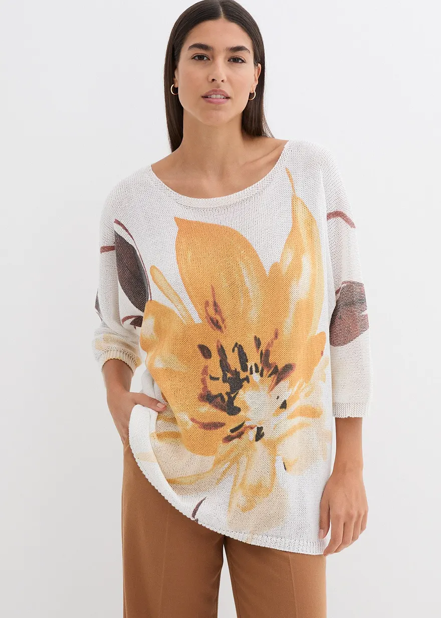 Pullover mit floralem Druck