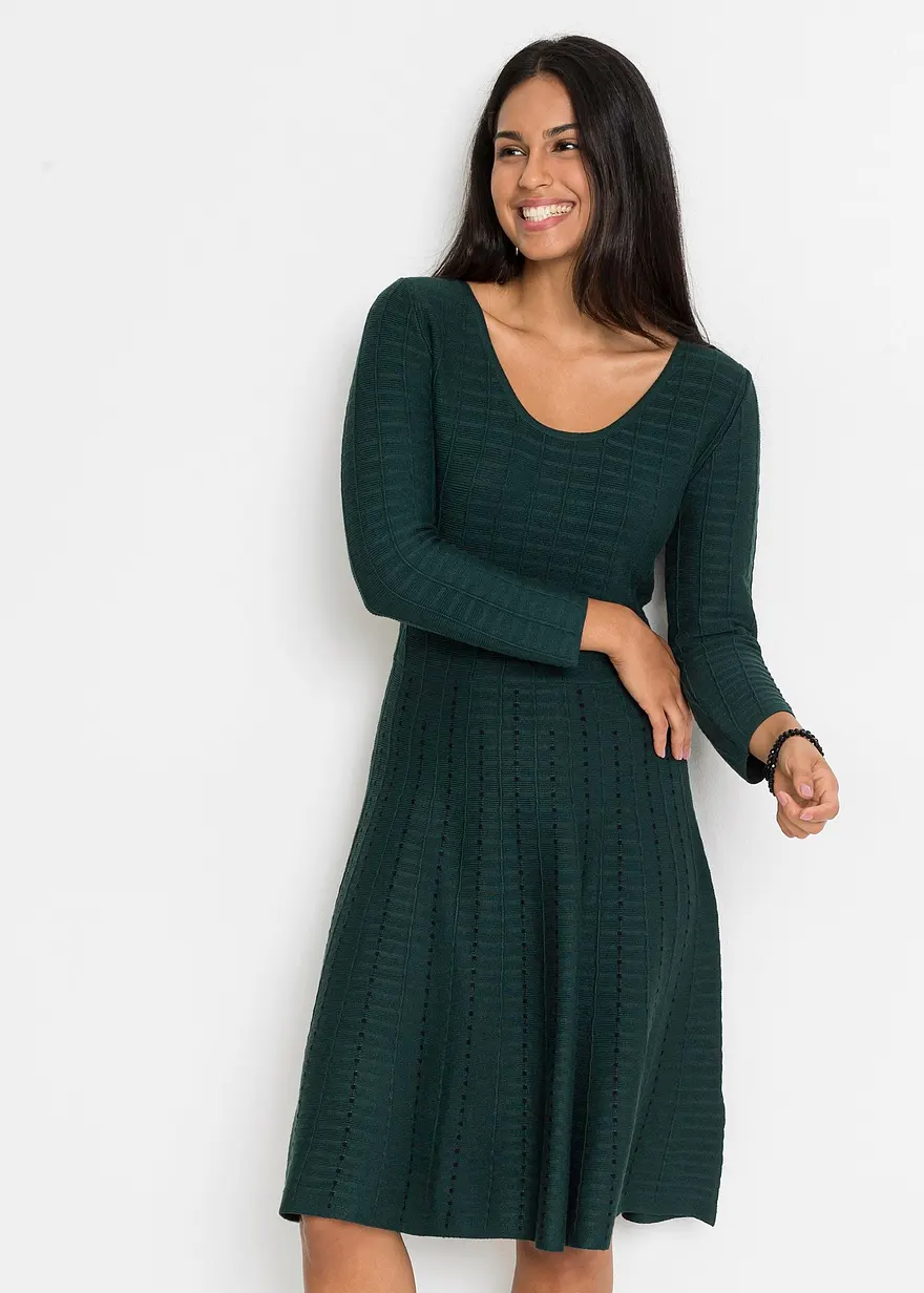 Strickkleid im Streifendesign