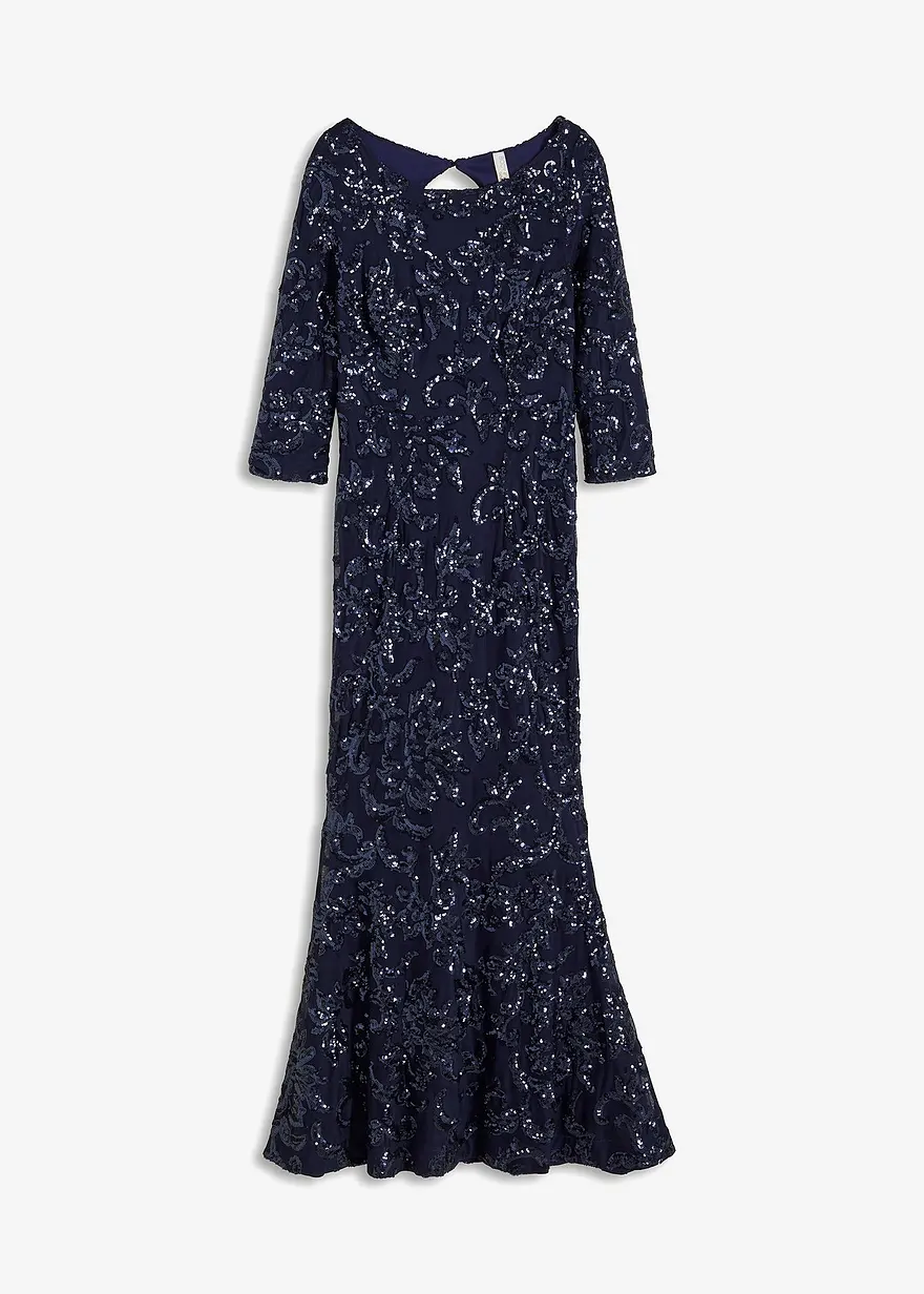 Paillettenkleid mit Rückenausschnitt
