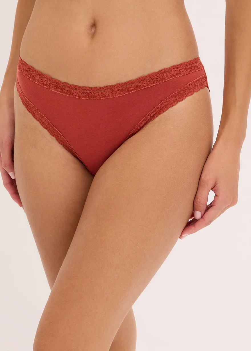 Slip (5er Pack) mit Spitze