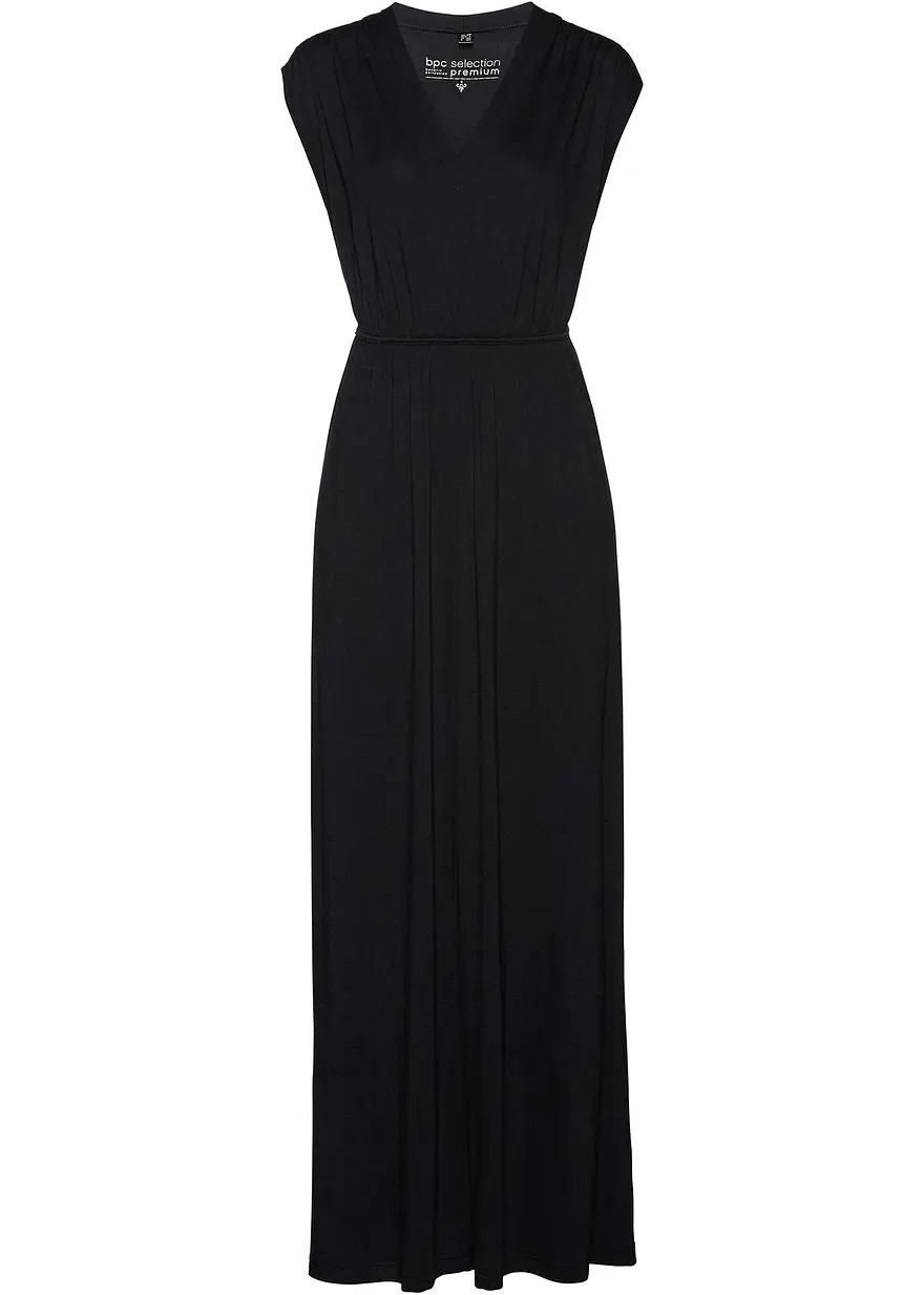 Jersey-Maxikleid aus nachhaltigem Viskose-Mix