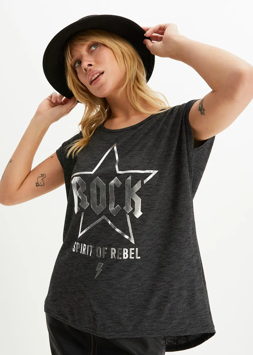 Longshirt aus softem Viskose-Mix