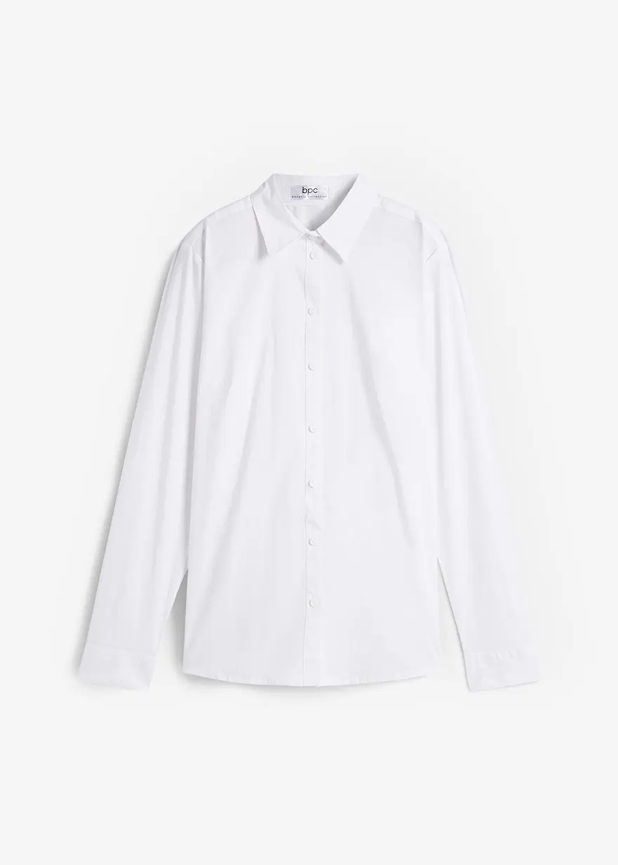 Stretchbluse, langarm