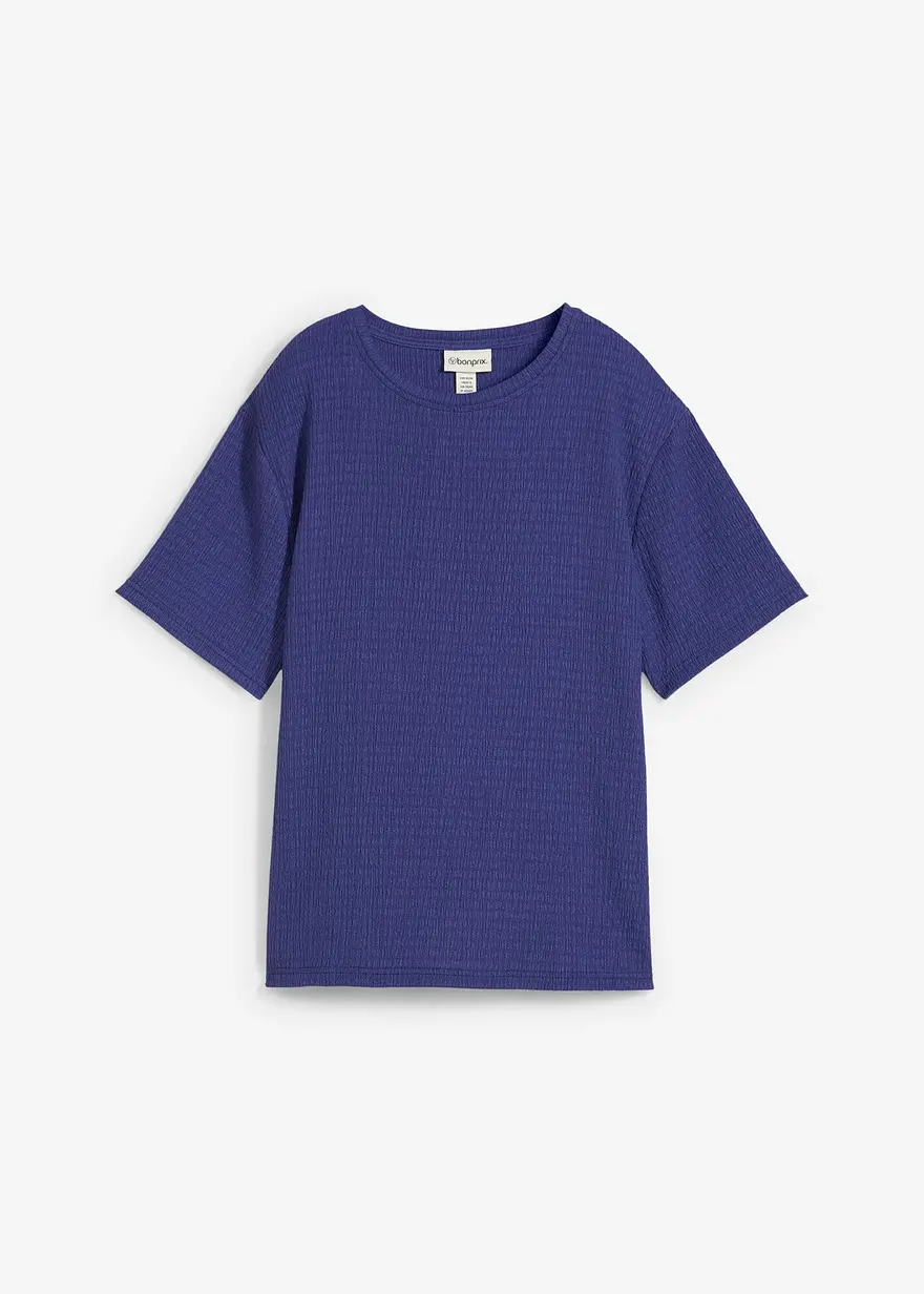 Shirt aus Borkencrepe