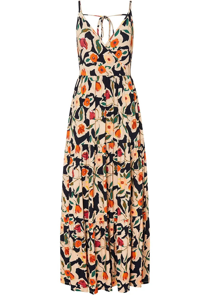 Maxikleid aus softem Viskose-Mix