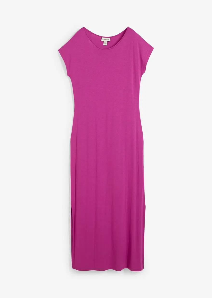 Jerseykleid aus fließendem Viskose-Elasthan-Mix