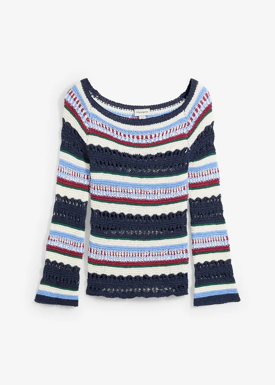 Pullover aus Lochmuster