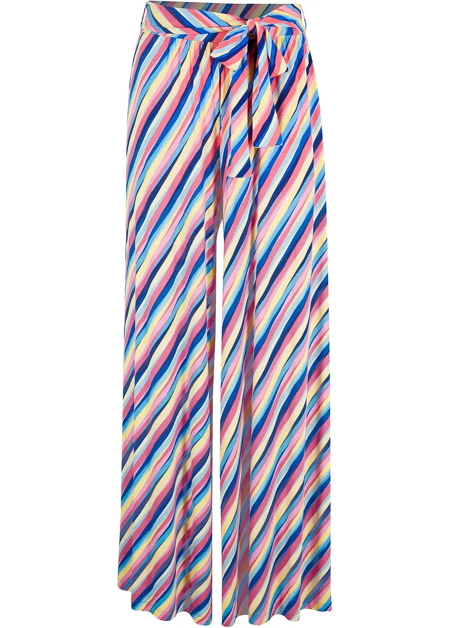 Jersey-Palazzohose aus softem Viskose-Mix