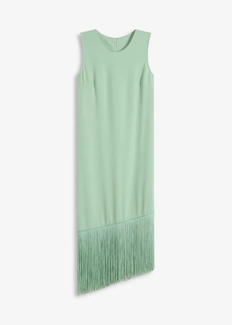 Jerseykleid mit Fransen