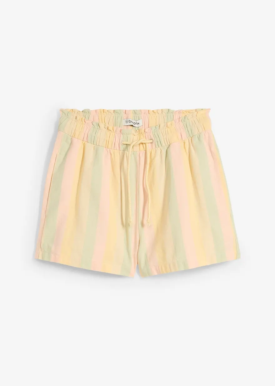 Shorts aus luftigem Leinen-Mix