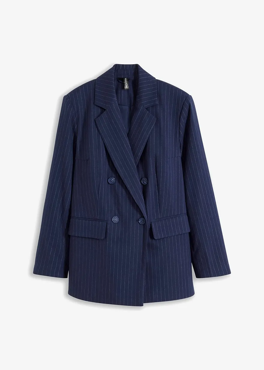 Doppelreihiger Blazer mit Nadelstreifen