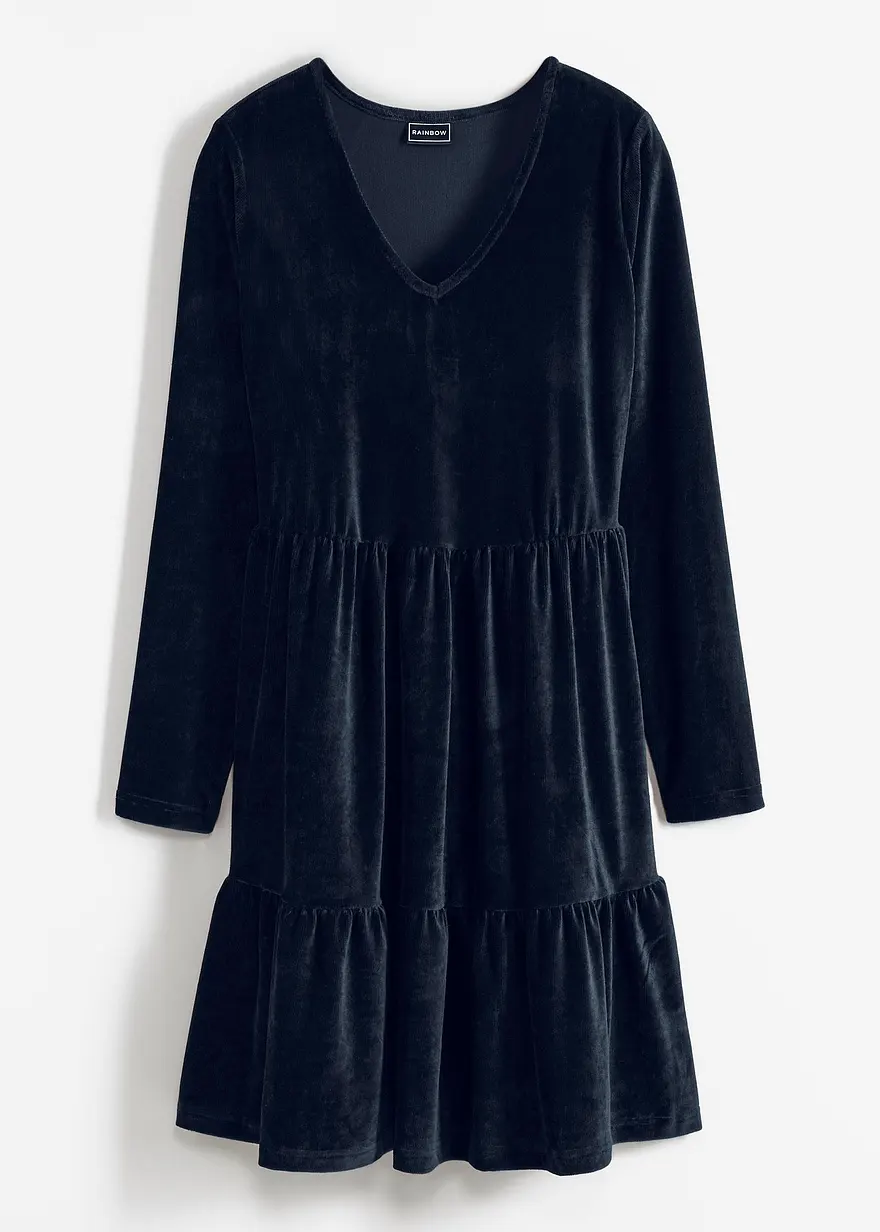 Minikleid aus elastischen Samt