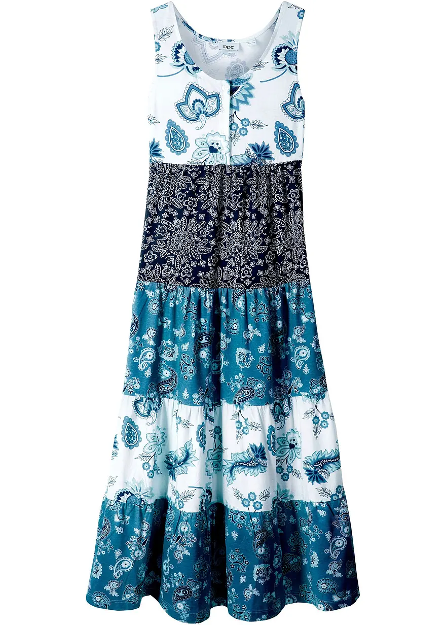 Maxi-Jerseykleid aus reiner Bio-Baumwolle