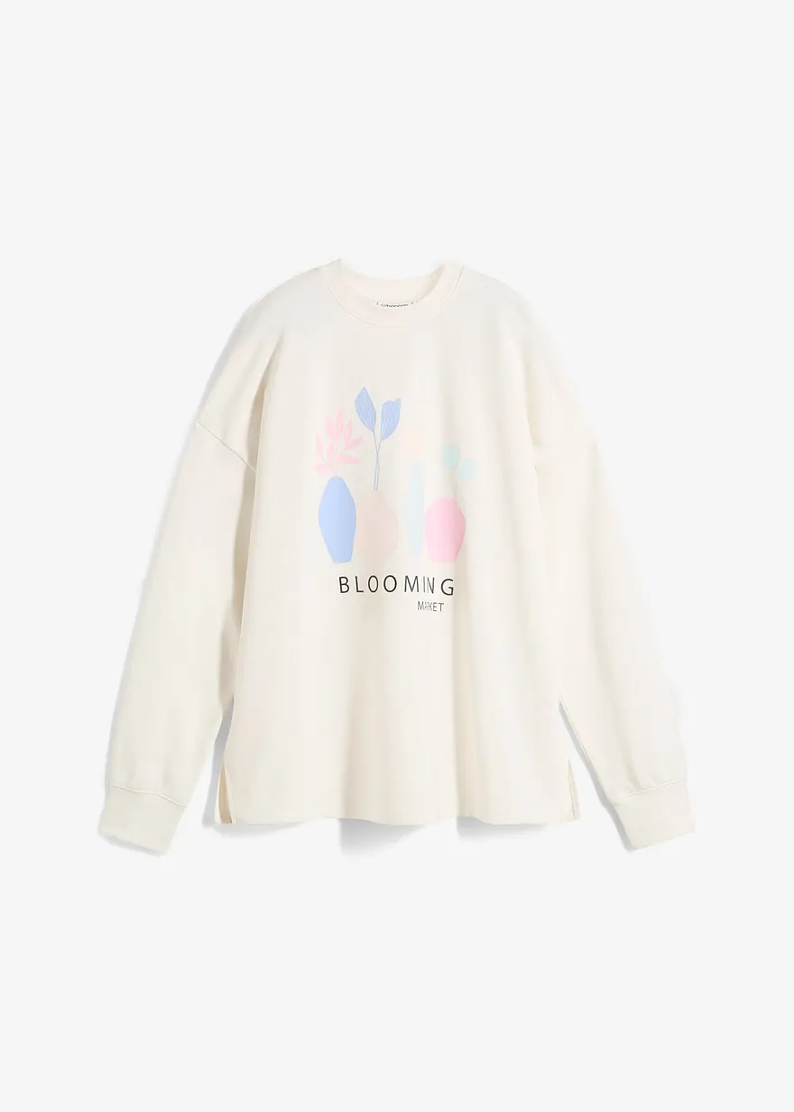 Oversize-Sweatshirt aus Baumwoll-Mix