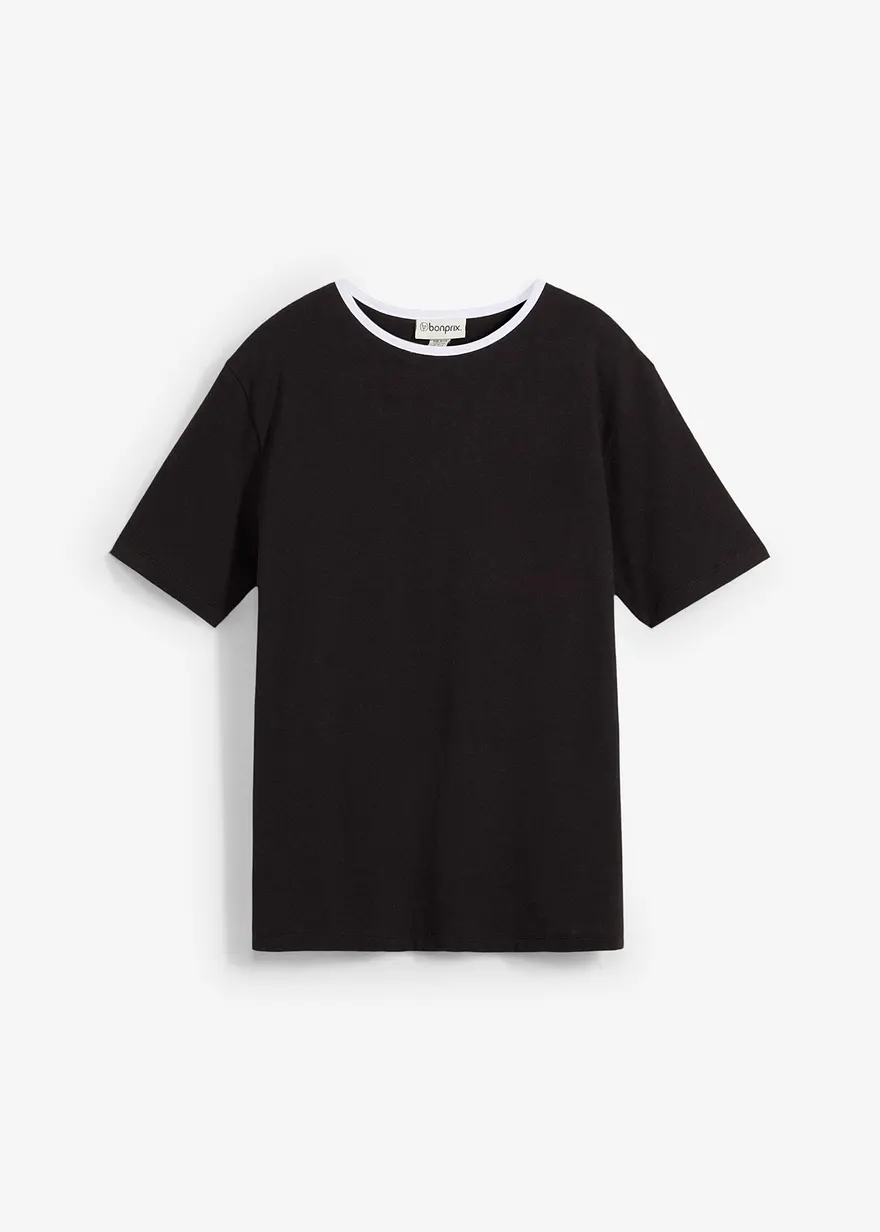 T-Shirt mit Kontrastdetail