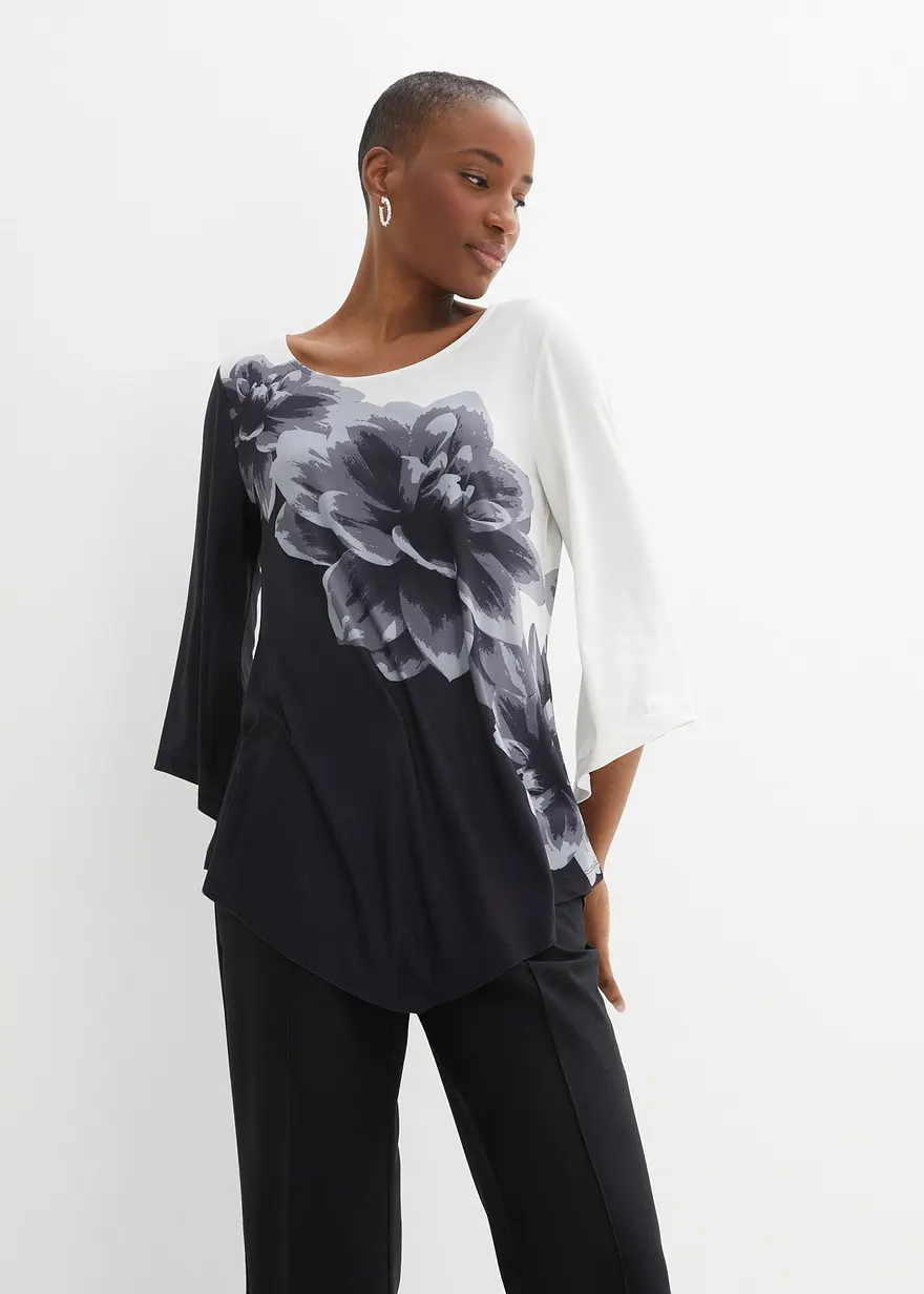 Shirt-Tunika mit Druck