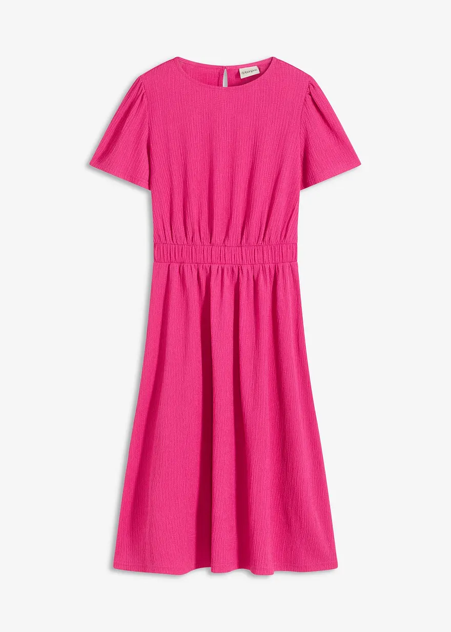 Jerseykleid aus strukturiertem Crêpe