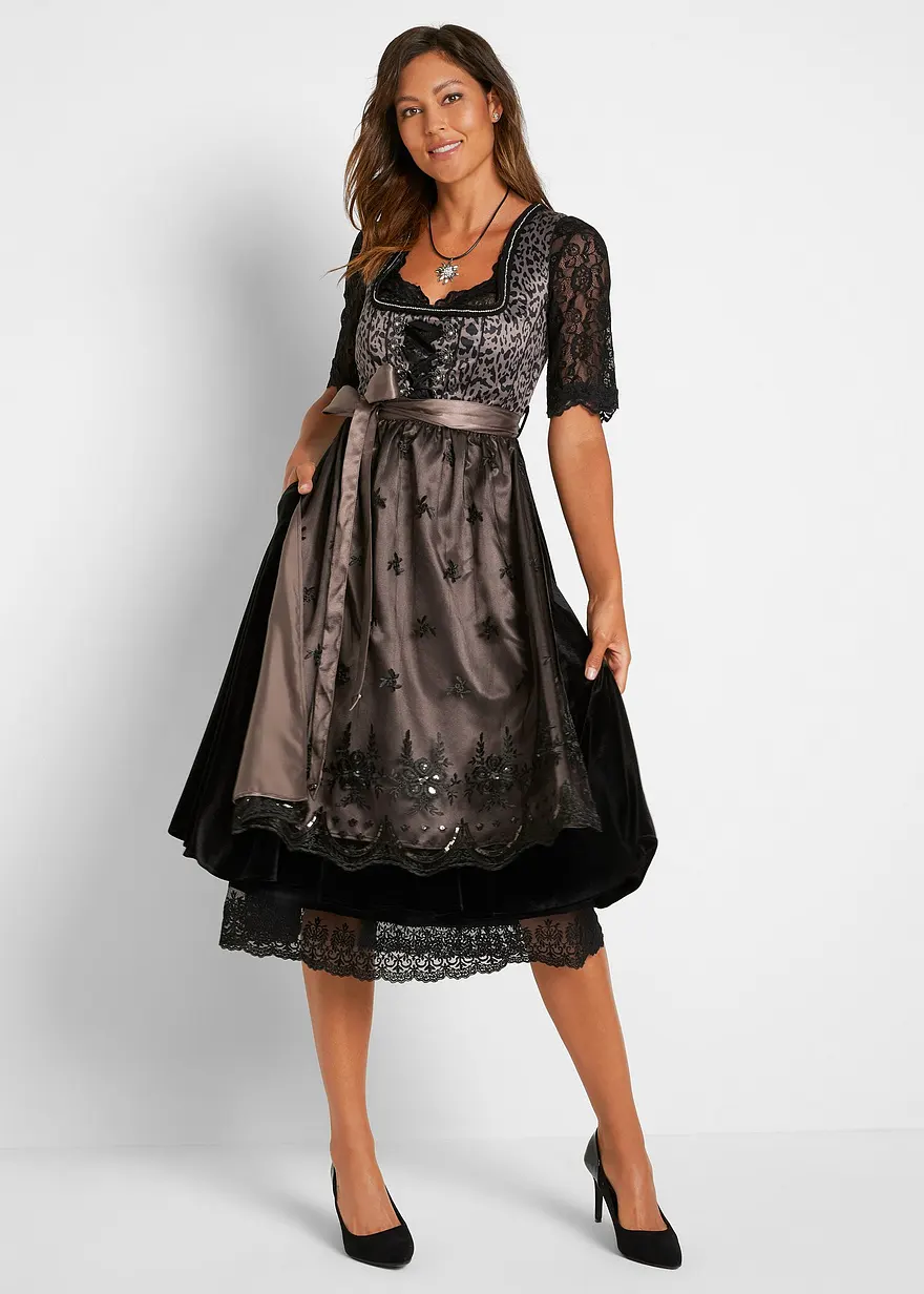 Dirndl mit Leomuster