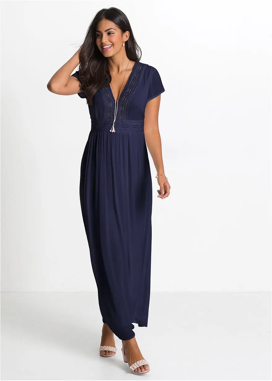 Maxikleid aus fließender Viskose