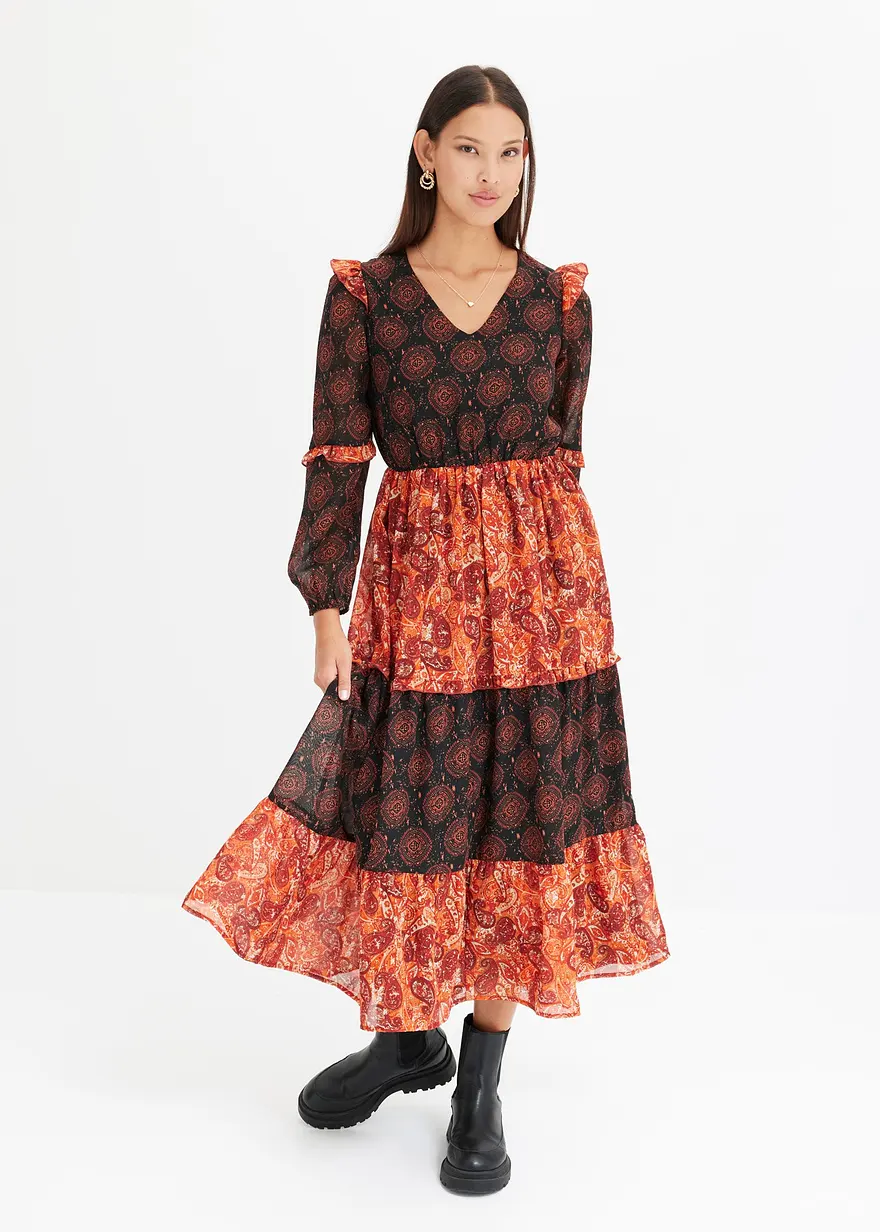 Midikleid aus Chiffon