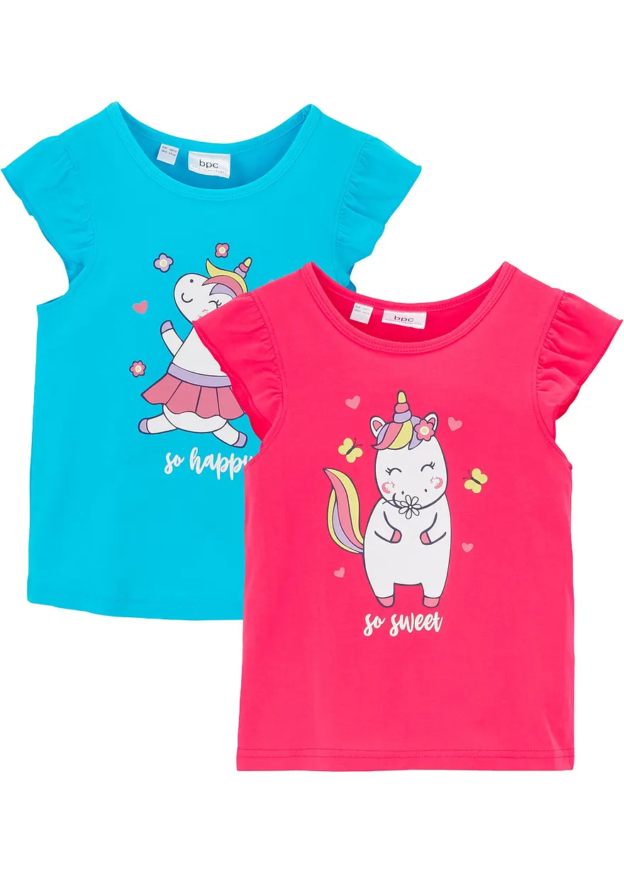 T-Shirt aus reiner Bio-Baumwolle (2er Pack)