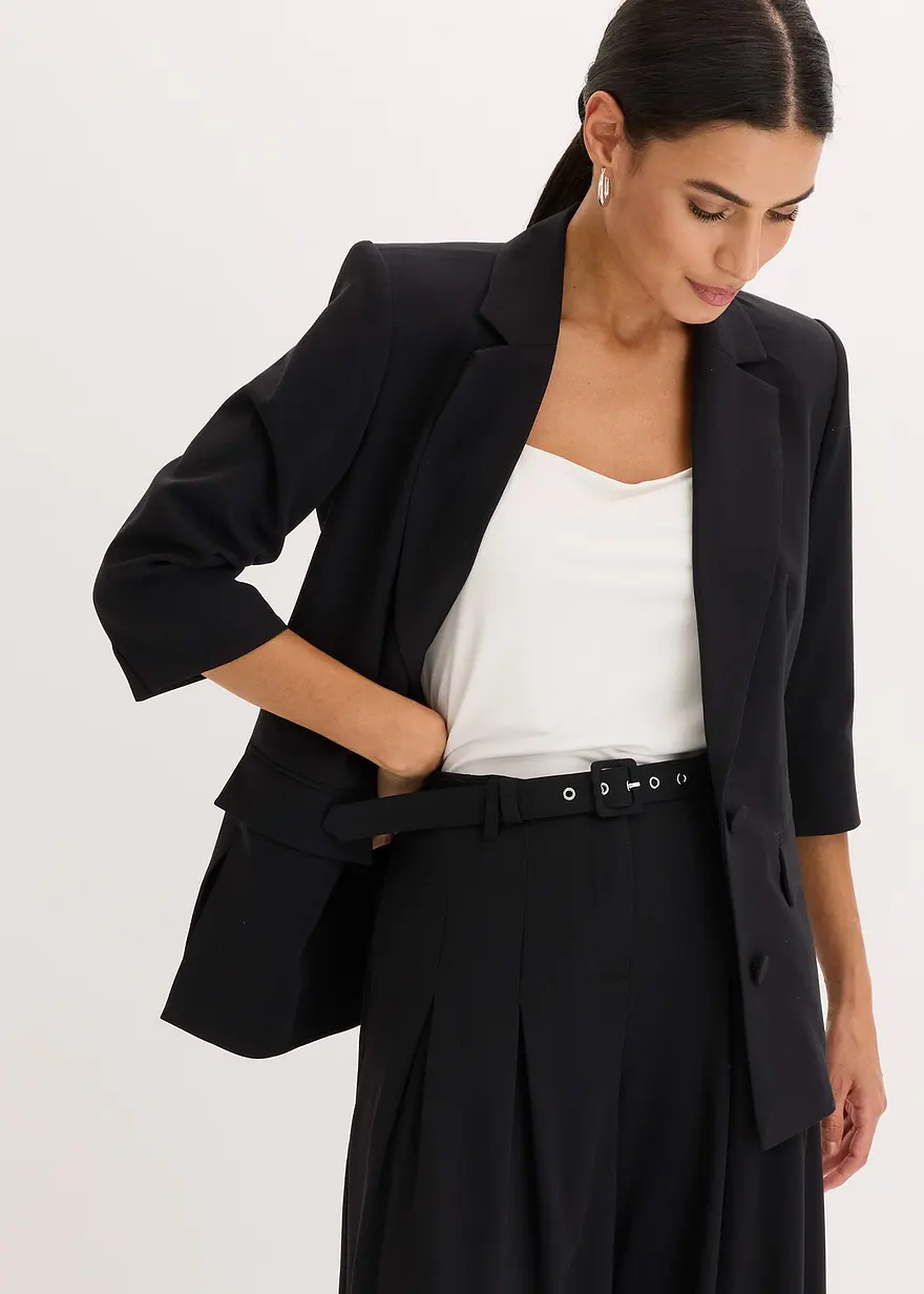 Blazer mit modisch betonten Schultern