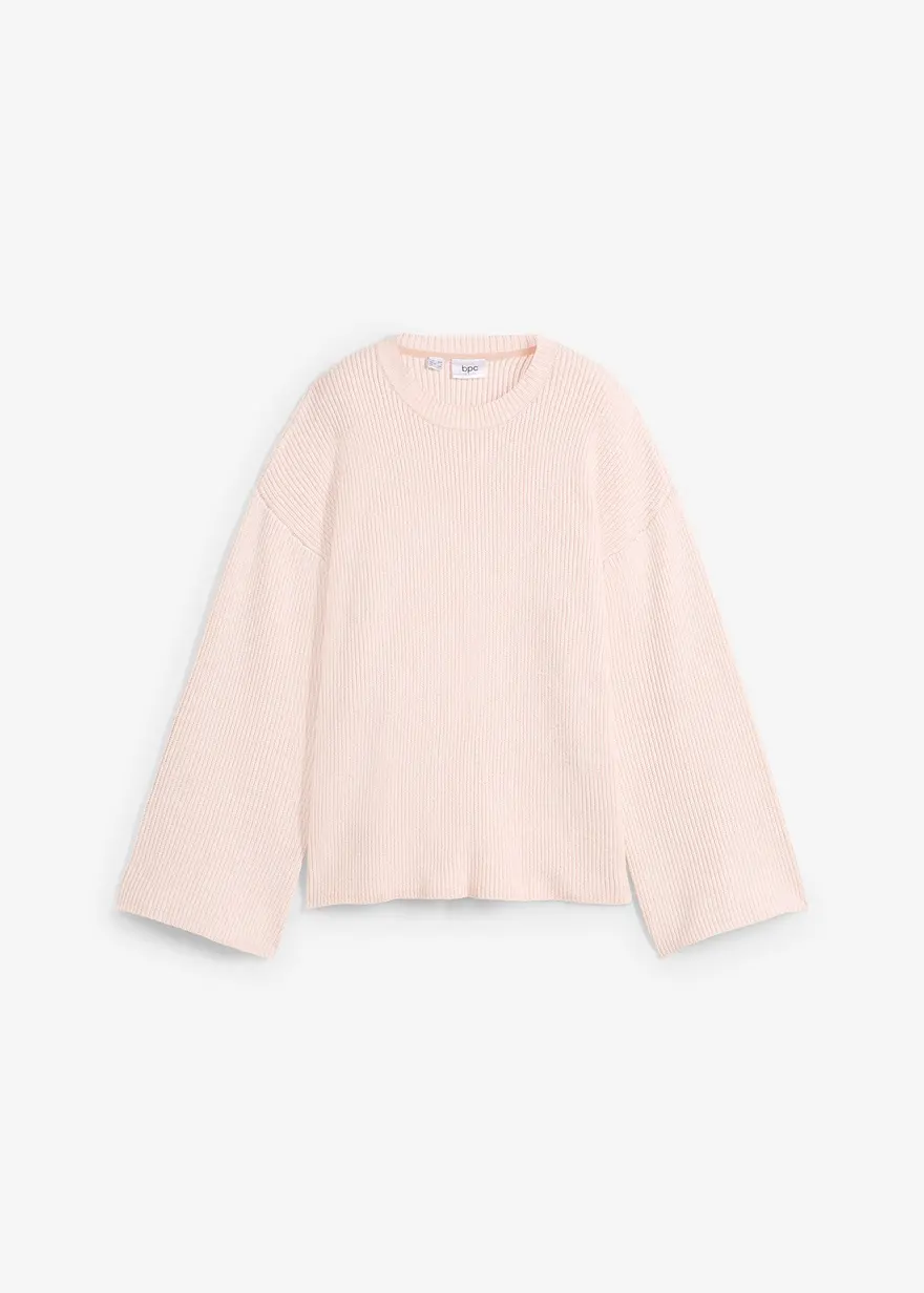 Boxy-Pullover aus Rippstrick