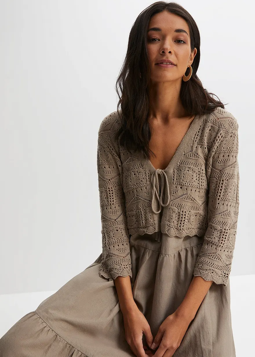 Ajour Bolero mit 3/4 Arm