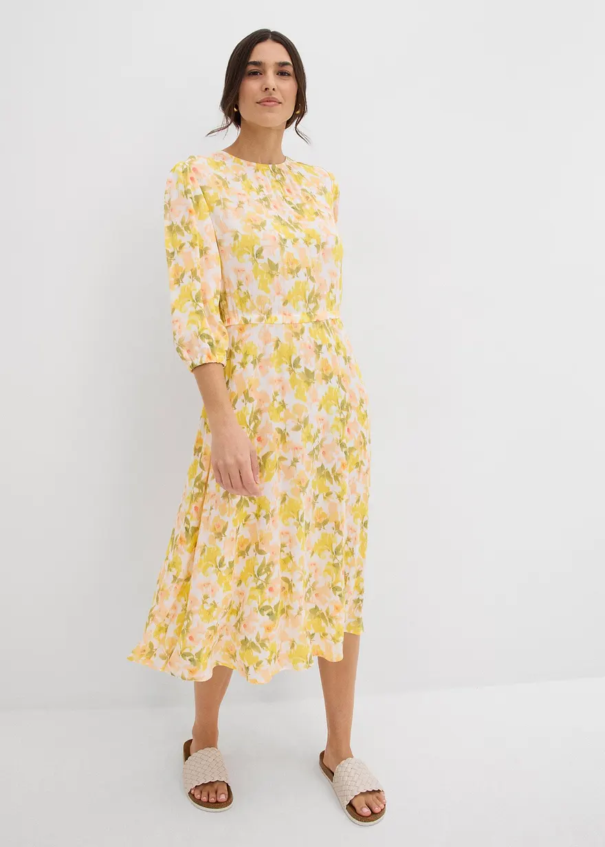 Kleid aus strukturiertem Crinkle