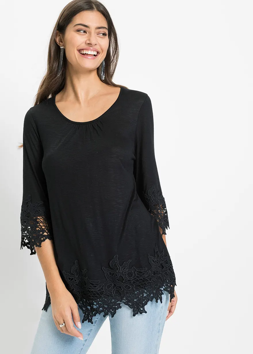 Shirt mit Spitze