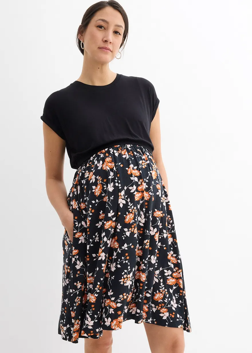 2-in-1 Umstands- und Stillkleid mit Taschen
