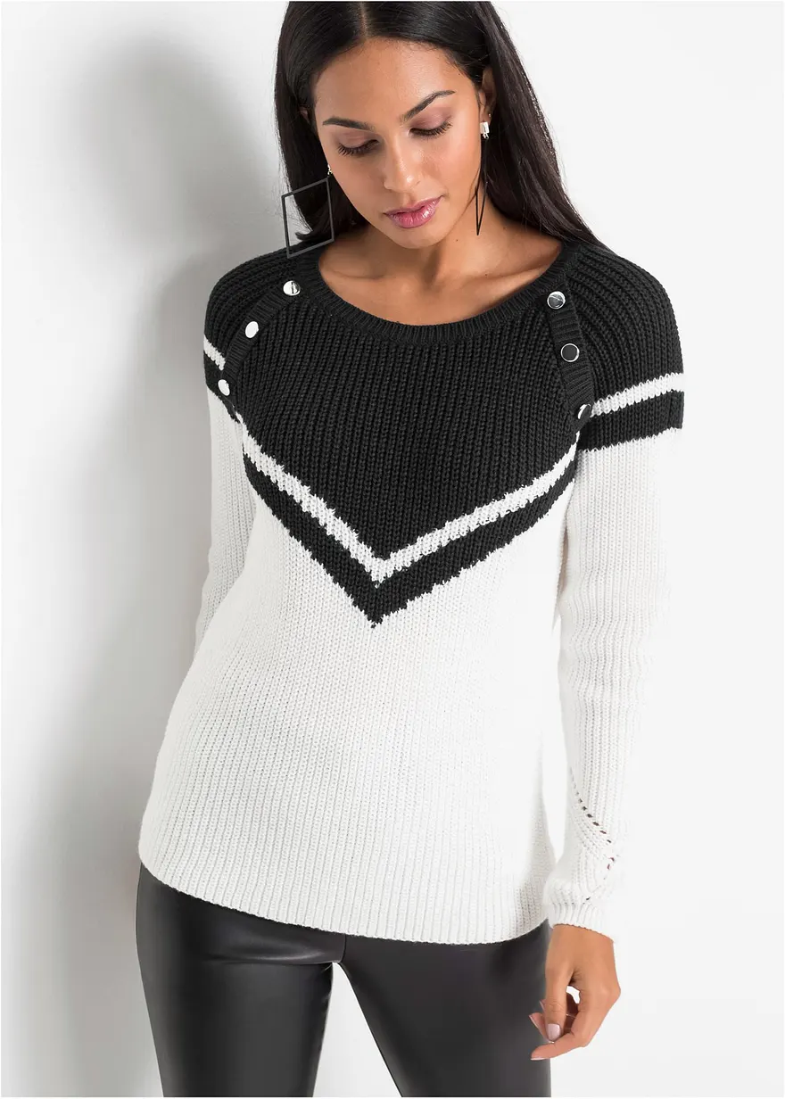 Pullover mit Knöpfen
