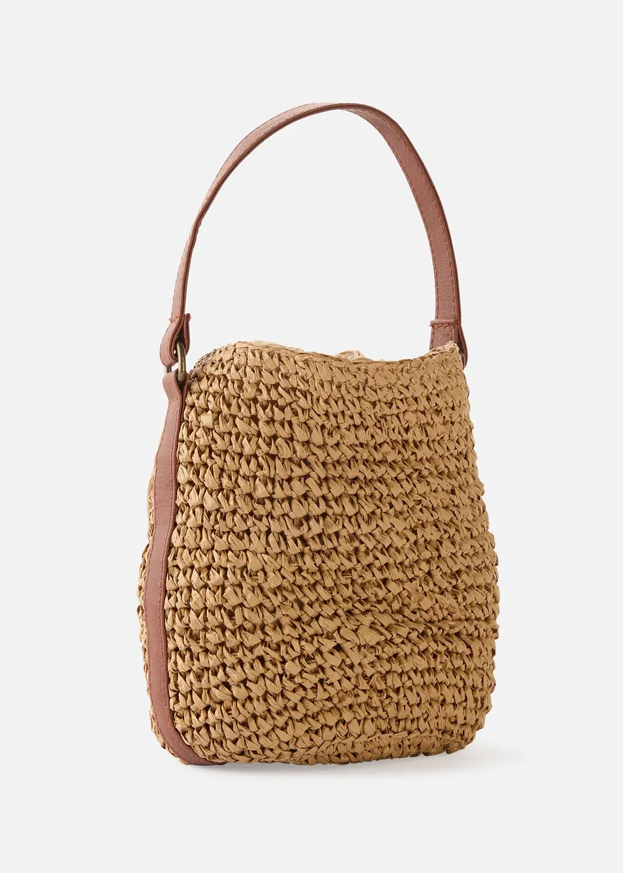 Strohbeuteltasche