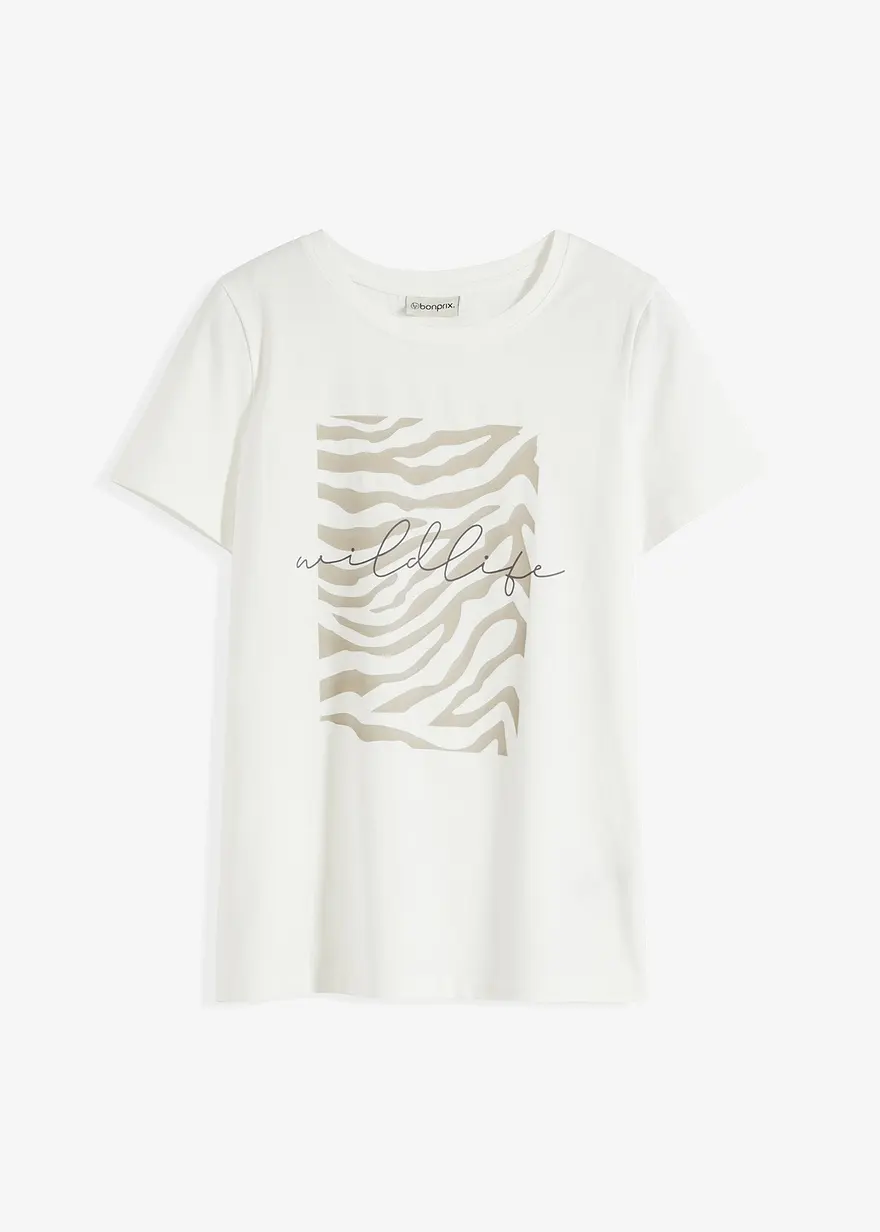 Shirt mit platziertem Zebra Druck