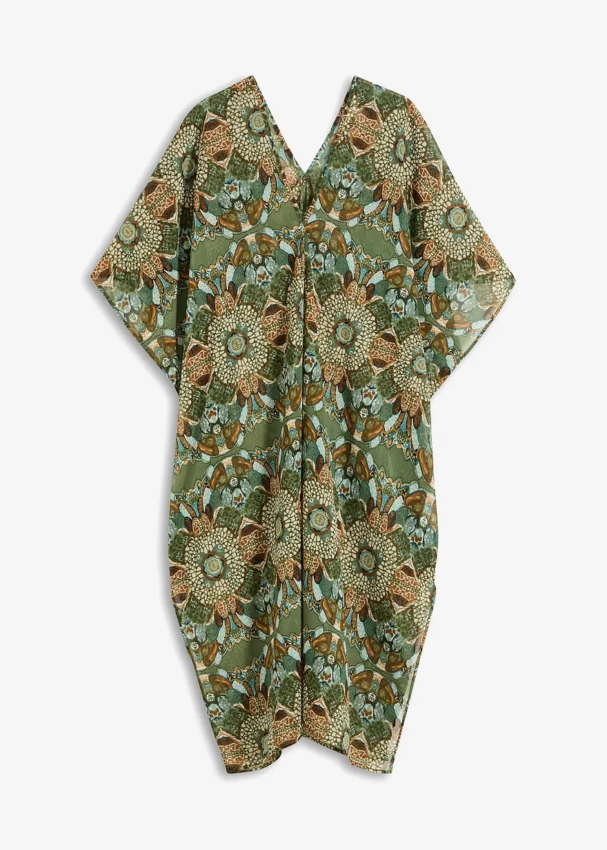 Oversize Strandtunika aus leichtem Chiffon