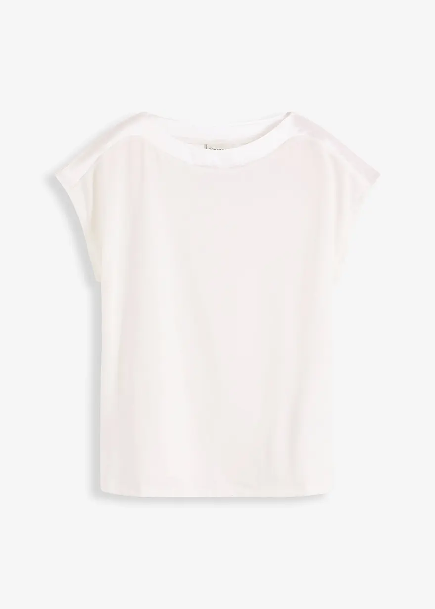 Shirt mit Satinpasse