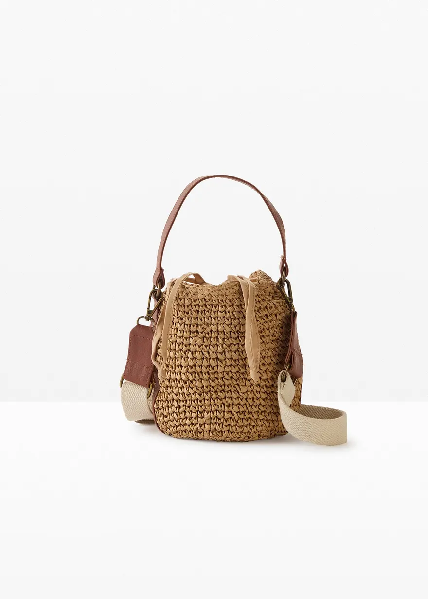 Strohbeuteltasche