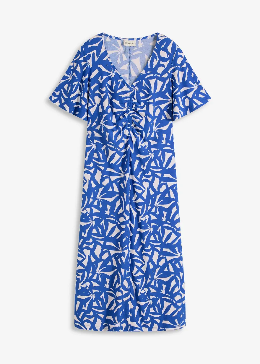 Jerseykleid mit Raffung