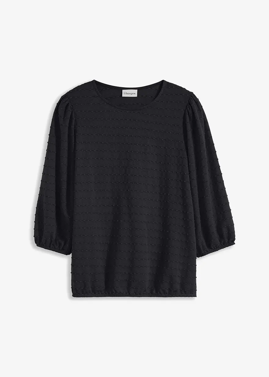 Shirt-Tunika mit Struktur