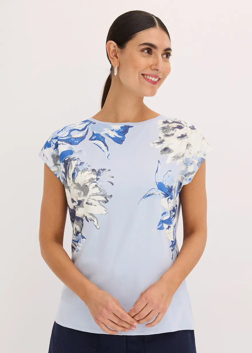 Shirt mit überschnittenen Schultern