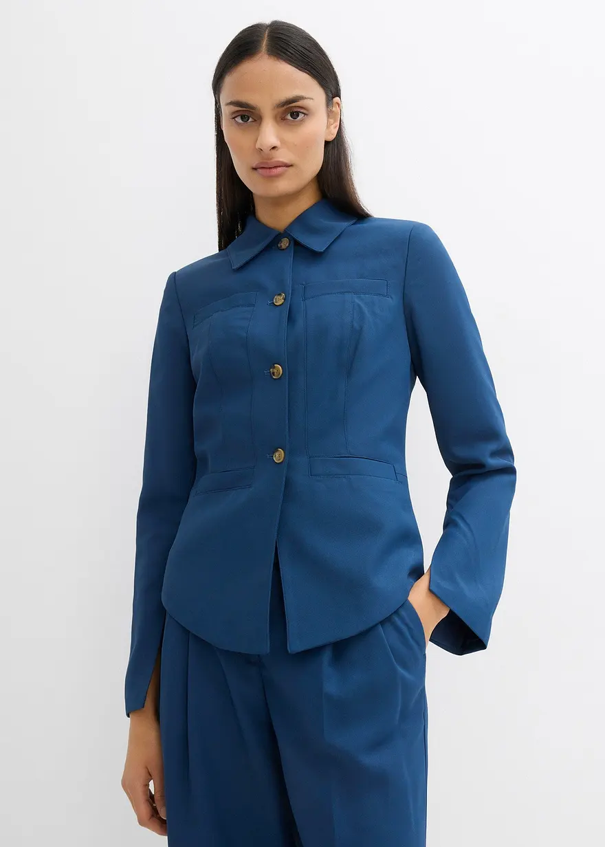 Taillierte Hemdjacke